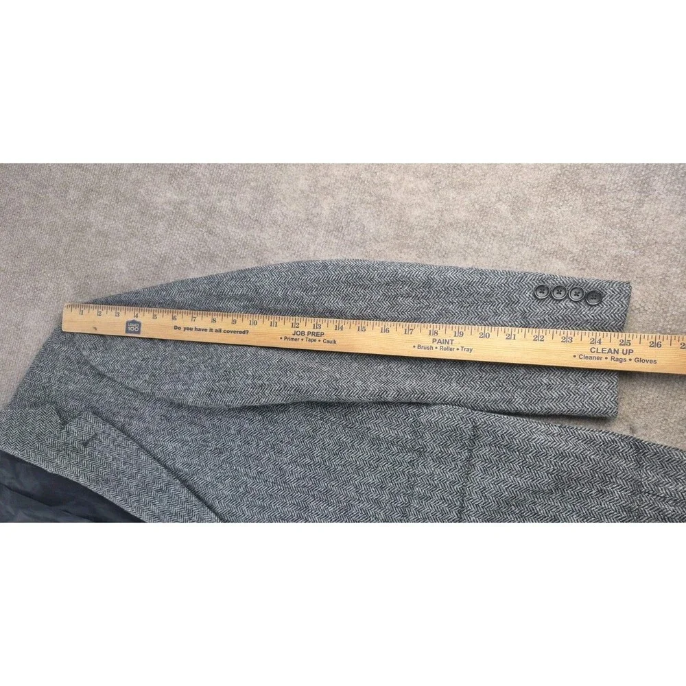 J. Crew Ludlow Sport Coat Men Sz 38R Moon Wool/Cotton Tweed Herringbone Classic